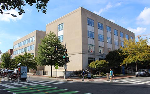 Hall of Government and Monroe Hall buildings