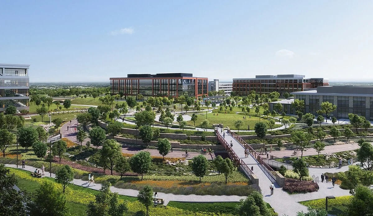 A rendering of Walmart's new campus. Image courtesy of Walmart.